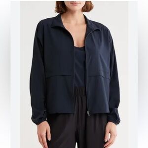 Z BY ZELLA $100 Interval Zip Up casual light weight athletic jacket top L
